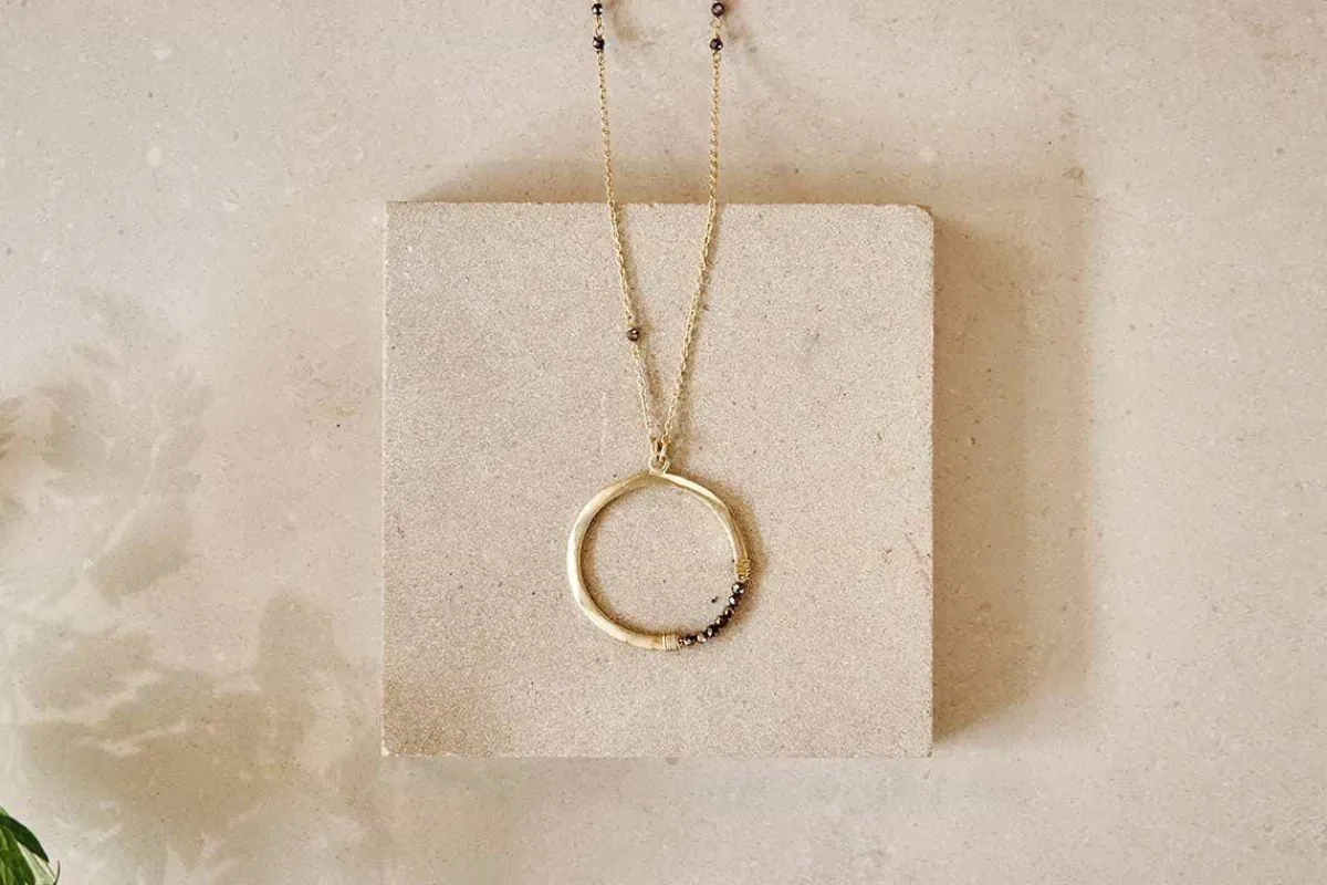Jewellery & Jewellery Boxes|Jewellery^Nkuku Obini Pyrite Necklace