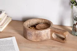 Decorative Display Boxes|Decorative Home Accessories^Nkuku Okara Reclaimed Wood Traditional Storage Pot
