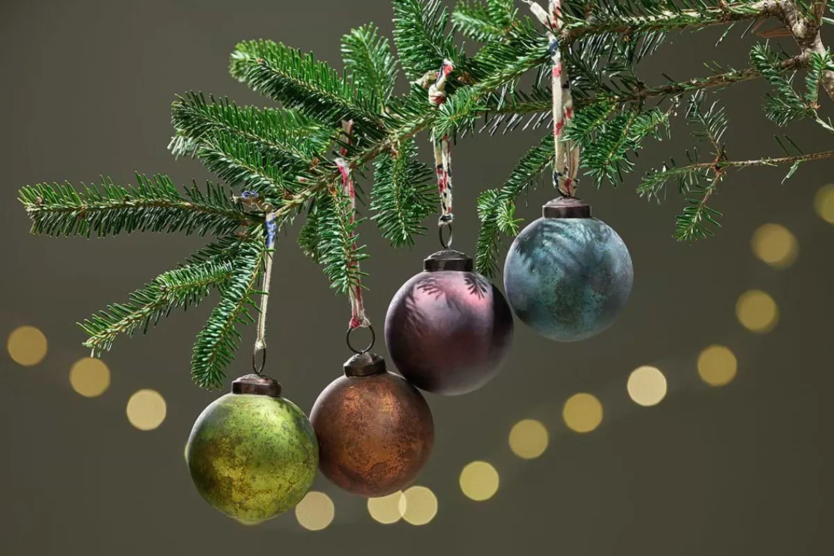 Baubles & Tree Decorations|Bright Christmas^Nkuku Oko Baubles (Set of 4)