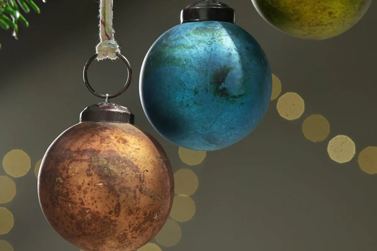 Baubles & Tree Decorations|Bright Christmas^Nkuku Oko Baubles (Set of 4)