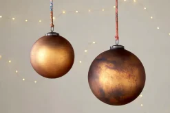 Christmas Table|Giant Baubles^Nkuku Oko Giant Bauble - Matt Gold