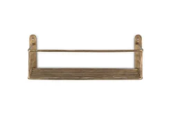 Bathroom Accessories|Storage & Shelving^Nkuku Olani Bathroom Shelf - Antique Brass