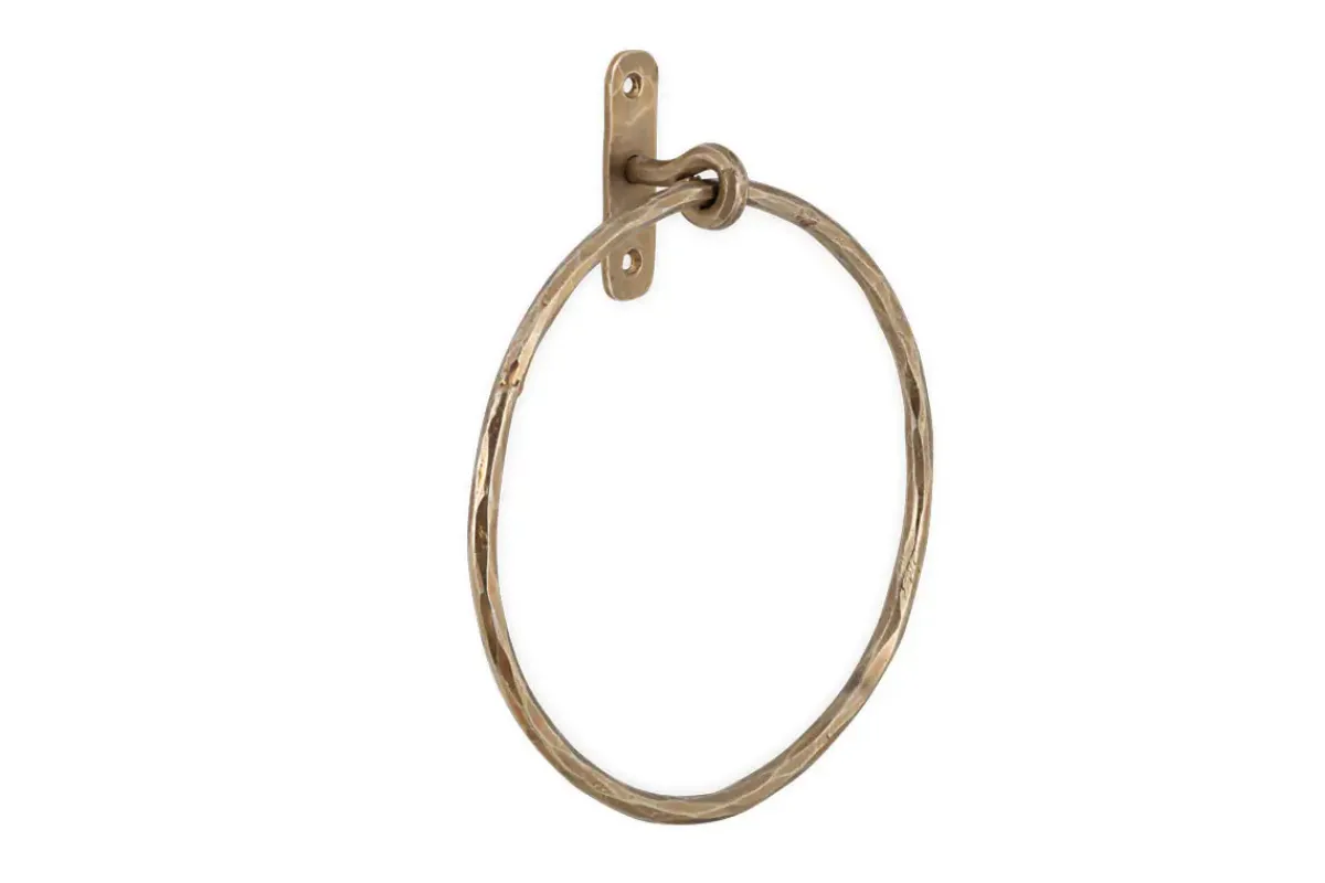 Bathroom Accessories^Nkuku Olani Towel Ring - Antique Brass