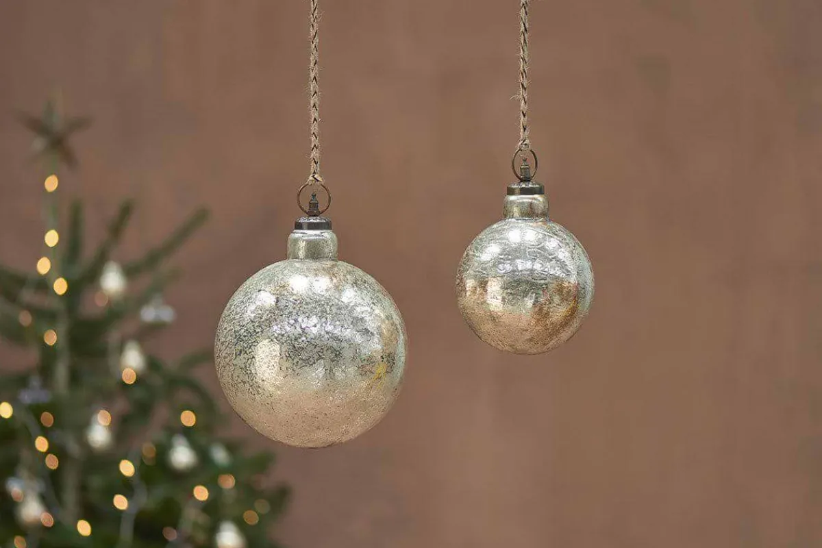 Giant Baubles|Baubles & Tree Decorations^Nkuku Ometti Giant Round Bauble - Rustic Gold