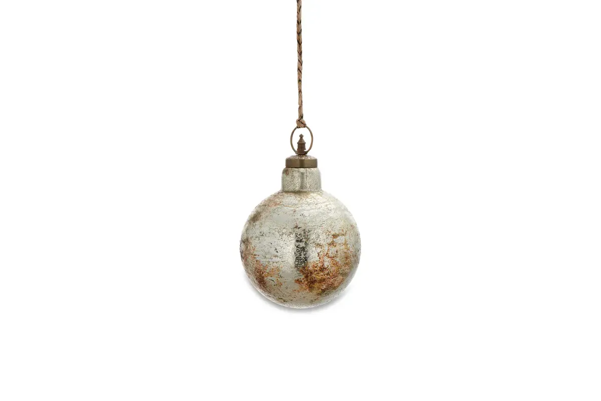Giant Baubles|Baubles & Tree Decorations^Nkuku Ometti Giant Round Bauble - Rustic Gold