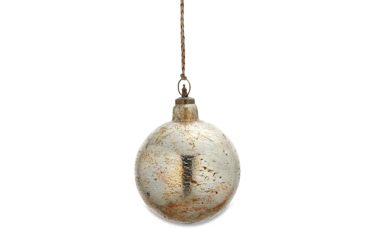 Giant Baubles|Baubles & Tree Decorations^Nkuku Ometti Giant Round Bauble - Rustic Gold