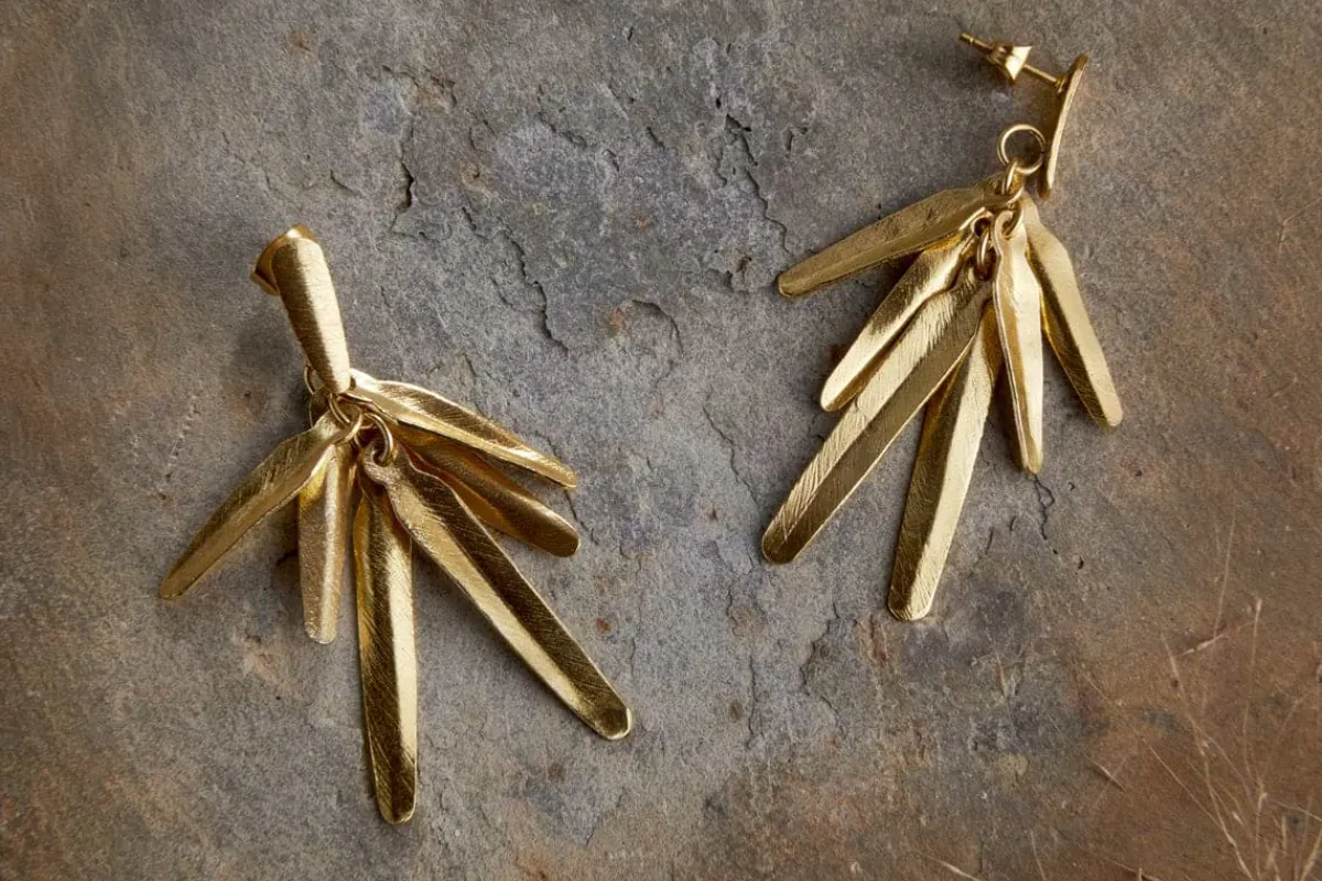 Jewellery & Jewellery Boxes|Jewellery^Nkuku Omuti Earrings - Gold