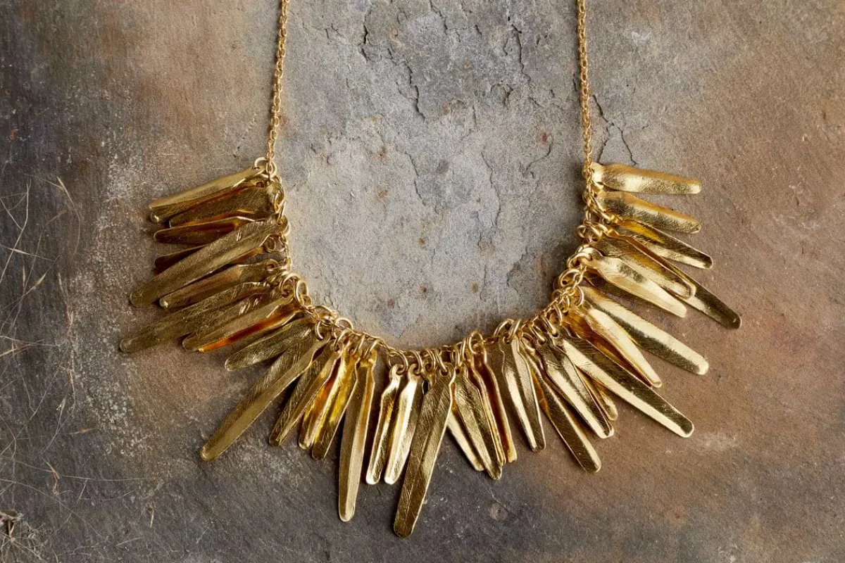 Jewellery & Jewellery Boxes|Jewellery^Nkuku Omuti Necklace - Gold
