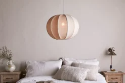 Lampshades|Pendant Shades^Nkuku Orisa Linen Lampshade - Off White