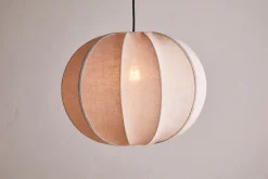 Lampshades|Pendant Shades^Nkuku Orisa Linen Lampshade - Off White