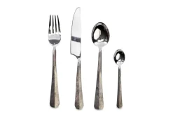 Cutlery|Cutlery^Nkuku Osko Cutlery Set - (Set of 16) Brushed Silver