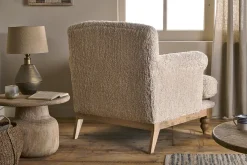 Living|Armchairs^Nkuku Otas Teddy Cotton Armchair - Off White