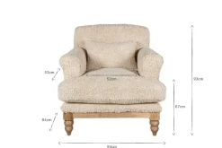 Living|Armchairs^Nkuku Otas Teddy Cotton Armchair - Off White