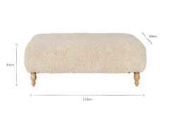 Bedroom|Living^Nkuku Otas Teddy Ottoman - Off White