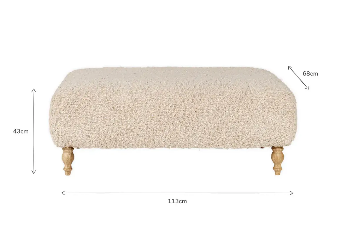 Bedroom|Living^Nkuku Otas Teddy Ottoman - Off White