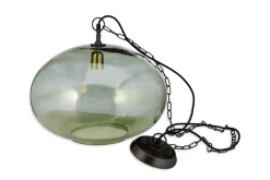 Pendant Lighting^Nkuku Otoro Recycled Glass Pendant - - Large Round Green