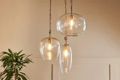 Statement Lighting|Pendant Lighting^Nkuku Otoro Statement Recycled Glass Cluster Pendant