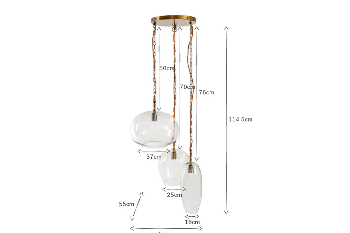 Statement Lighting|Pendant Lighting^Nkuku Otoro Statement Recycled Glass Cluster Pendant