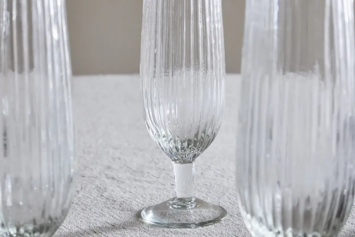 Entertaining Glasses|Wine & Champagne Glasses^Nkuku Otuba Champagne Flute - Clear (Set of 4)
