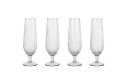 Entertaining Glasses|Wine & Champagne Glasses^Nkuku Otuba Champagne Flute - Clear (Set of 4)