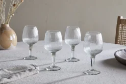 Entertaining Glasses|Everyday Glassware^Nkuku Otuba Wine Glass - Clear (Set of 4)
