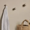 Hooks & Rails|Hooks & Rails^Nkuku Paladi Marble & Iron Round Hook - Grey