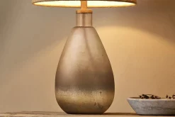 Table Lamps|Bedroom^Nkuku Palla Recycled Glass Table Lamp - Rustic Smoke