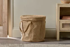 Baskets|Laundry Baskets^Nkuku Pallu Braided Jute Laundry Basket
