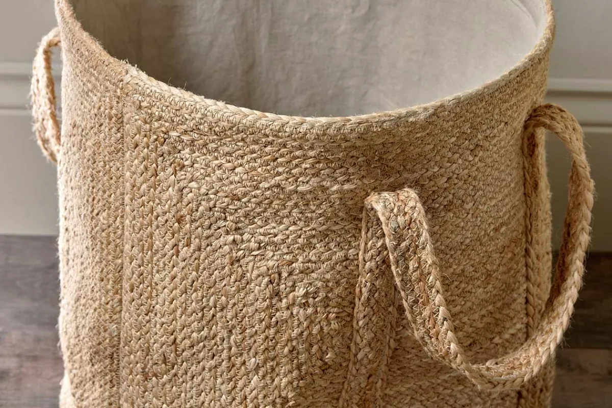 Baskets|Laundry Baskets^Nkuku Pallu Braided Jute Laundry Basket