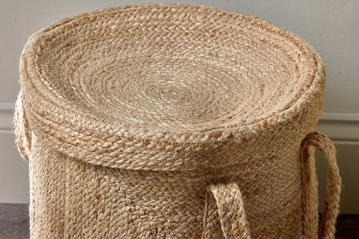 Baskets|Laundry Baskets^Nkuku Pallu Braided Jute Laundry Basket