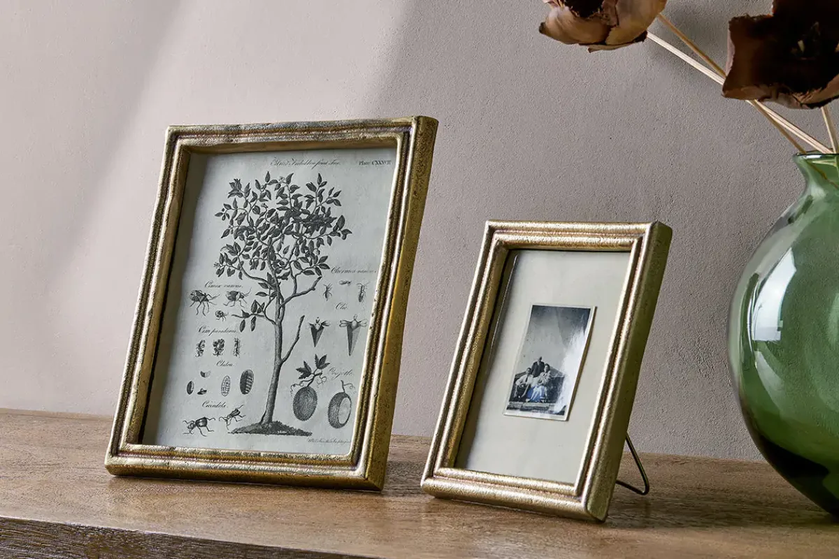 Decorative Home Accessories|Desk Accessories^Nkuku Pambani Photo Frame - Antique Brass