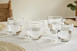 Breakfast Accessories|Everyday Glassware^Nkuku Pani Tumbler - Clear (Set of 4)