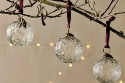 Baubles & Tree Decorations^Nkuku Patta Baubles - - (Set of 4) Clear