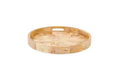 Decorative Home Accessories|Garden Décor^Nkuku Pawi Mango Wood Tray Round