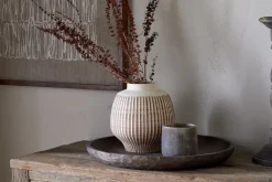 Vases|Decorative Pots & Vases^Nkuku Perola Reactive Glaze Decorative Vase - Natural & Rust