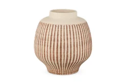 Vases|Decorative Pots & Vases^Nkuku Perola Reactive Glaze Decorative Vase - Natural & Rust