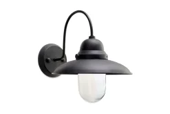 Outdoor Lights|Wall & Spot Lights^Nkuku Phena Outdoor Swan Neck Metal Wall Lamp
