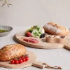 Chopping Boards^Nkuku Pijja Panelled Pizza Board - Natural