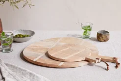 Chopping Boards^Nkuku Pijja Panelled Pizza Board - Natural