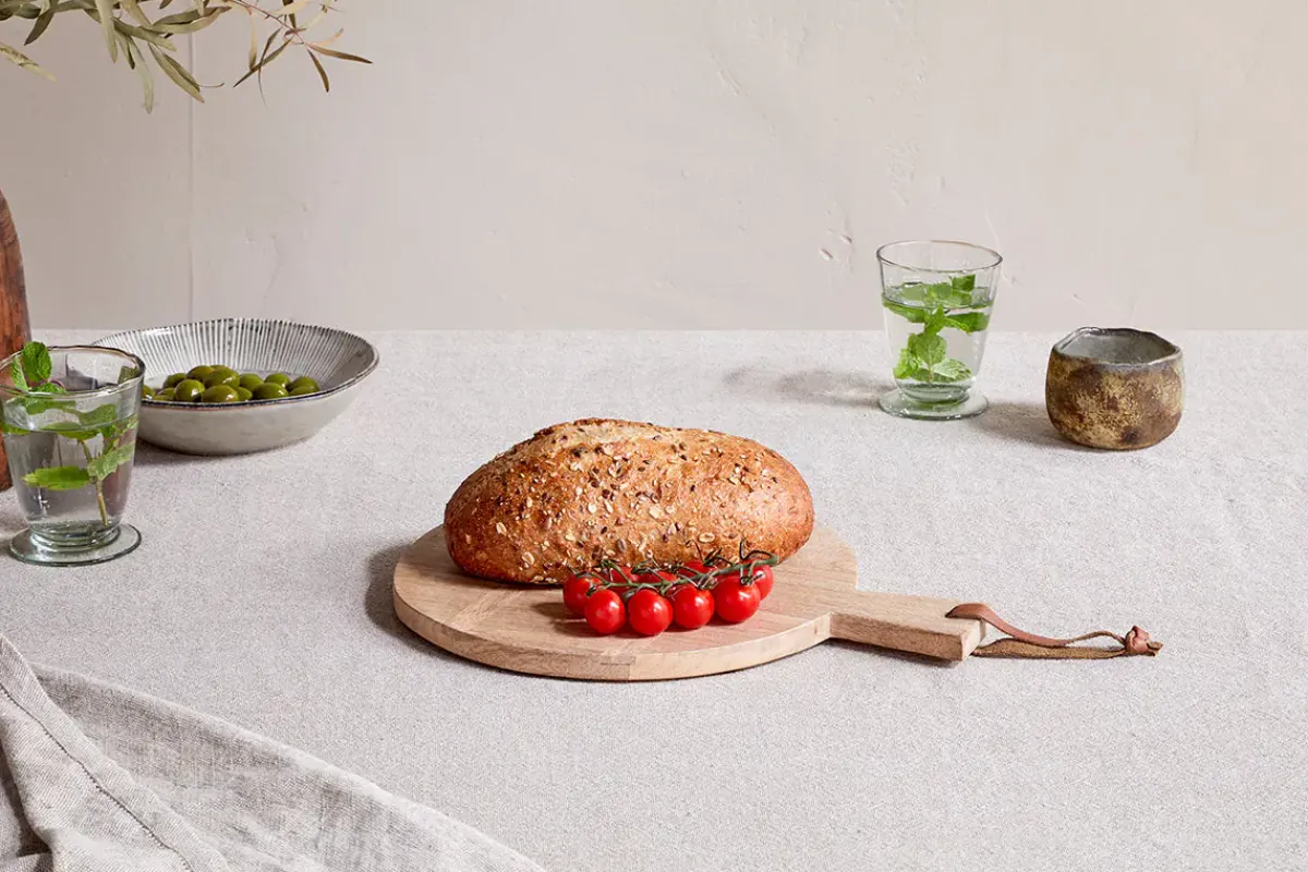 Chopping Boards^Nkuku Pijja Panelled Pizza Board - Natural