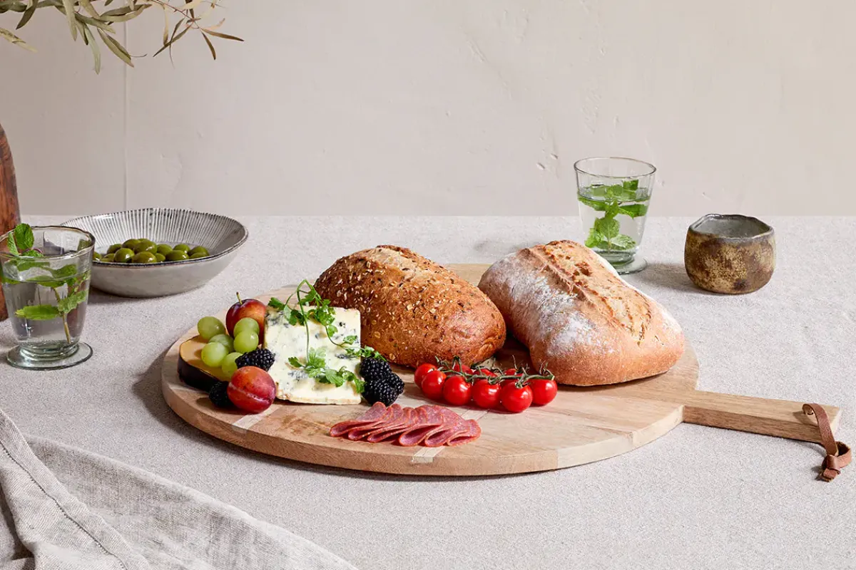 Chopping Boards^Nkuku Pijja Panelled Pizza Board - Natural