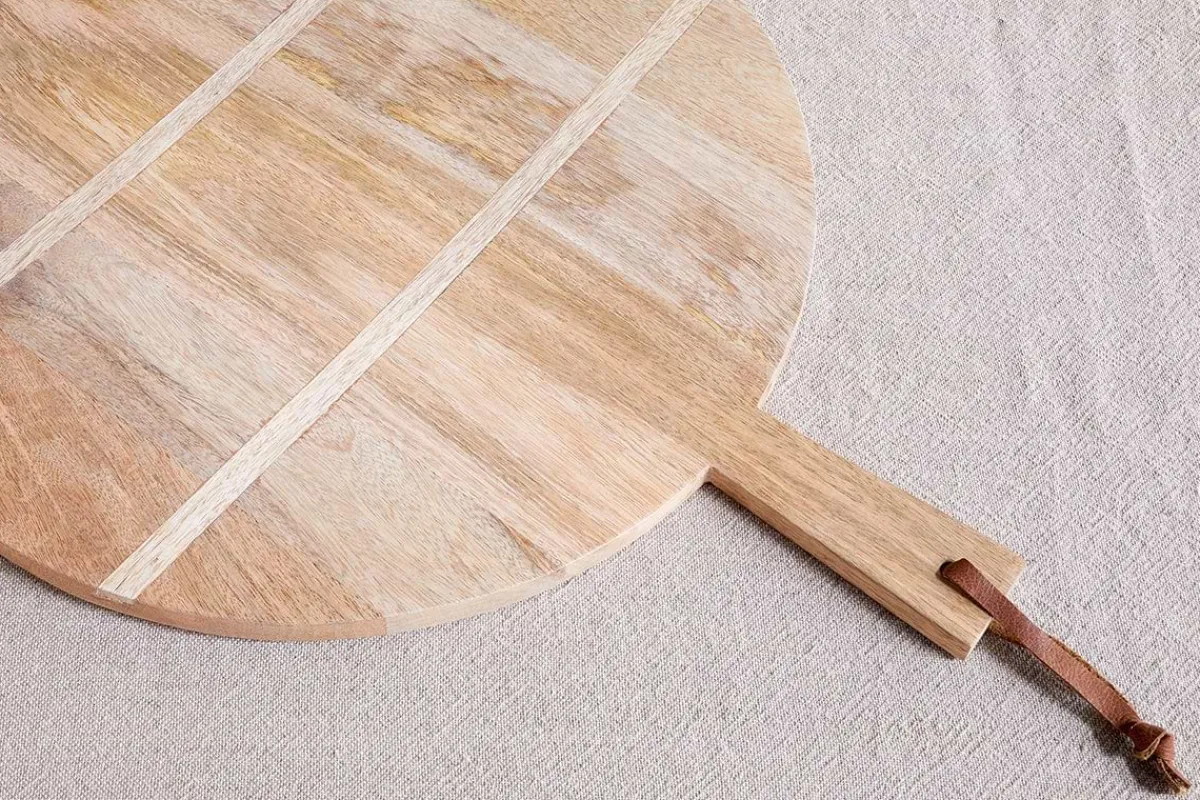 Chopping Boards^Nkuku Pijja Panelled Pizza Board - Natural