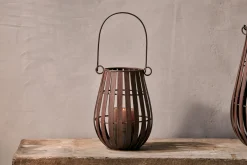 Decorative Home Accessories|Lanterns^Nkuku Pothos Lantern - Rust