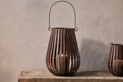 Decorative Home Accessories|Lanterns^Nkuku Pothos Lantern - Rust