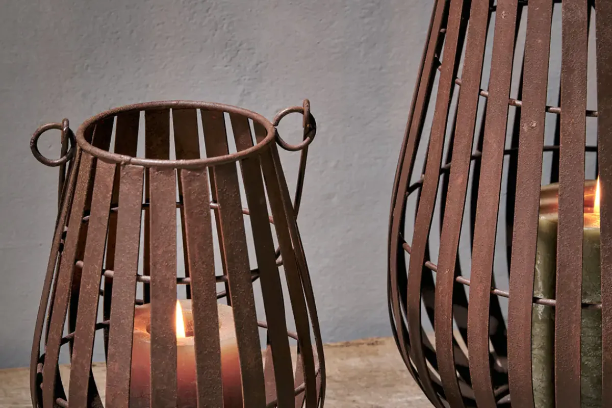 Decorative Home Accessories|Lanterns^Nkuku Pothos Lantern - Rust