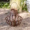 Lanterns|Garden Décor^Nkuku Pothos Large Lantern - Rust