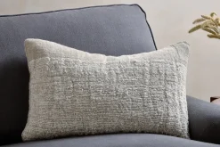 Decorative Home Accessories|Bedroom Textiles^Nkuku Puli Recycled Linen Cushion Cover - Natural
