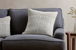 Decorative Home Accessories|Bedroom Textiles^Nkuku Puli Recycled Linen Cushion Cover - Natural