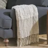 Decorative Home Accessories|Bedroom Textiles^Nkuku Puli Recycled Linen Throw - Natural