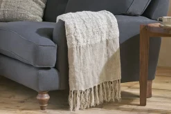 Decorative Home Accessories|Bedroom Textiles^Nkuku Puli Recycled Linen Throw - Natural